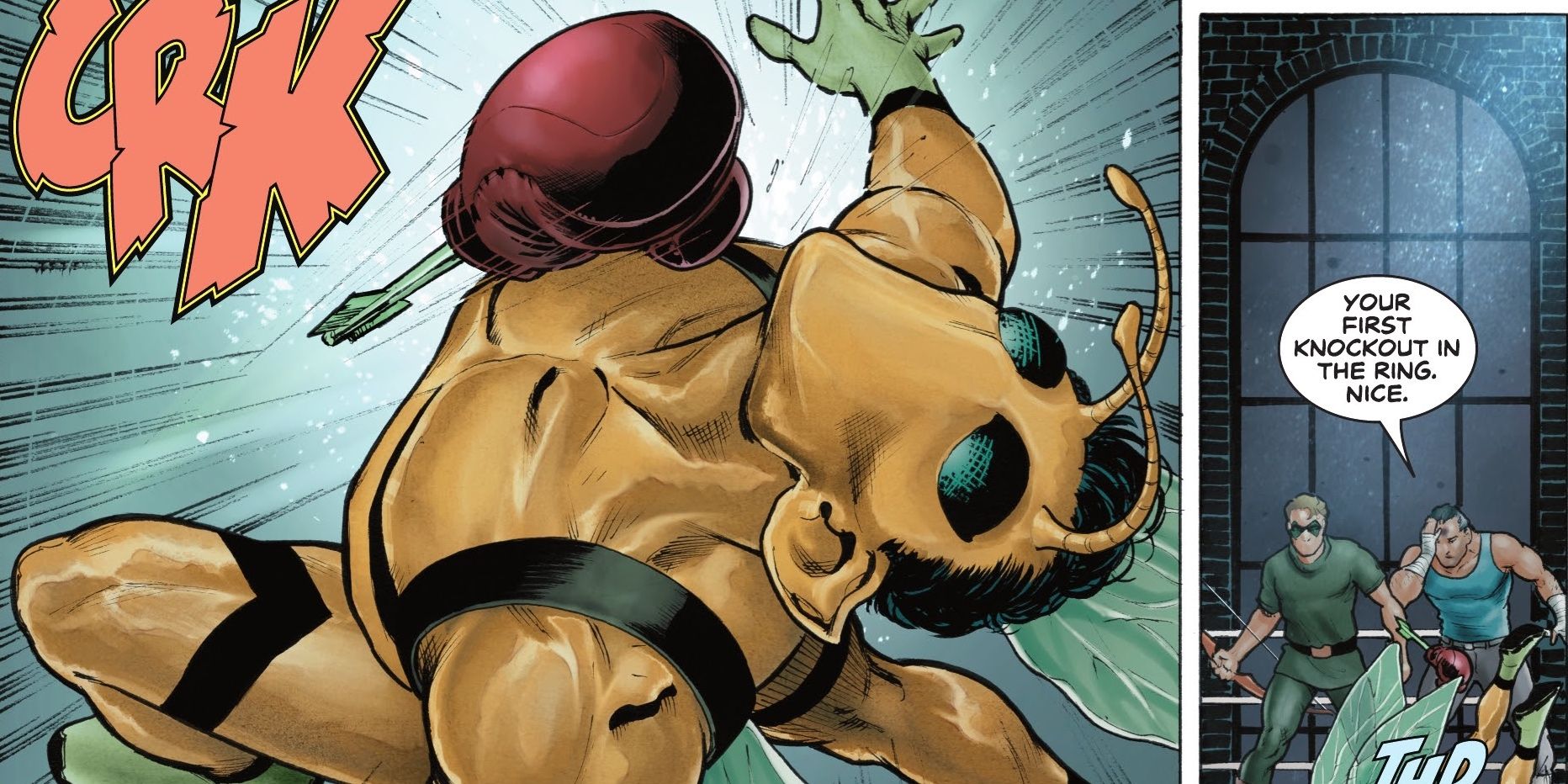 Green Arrows boxing glove arrow in the comics