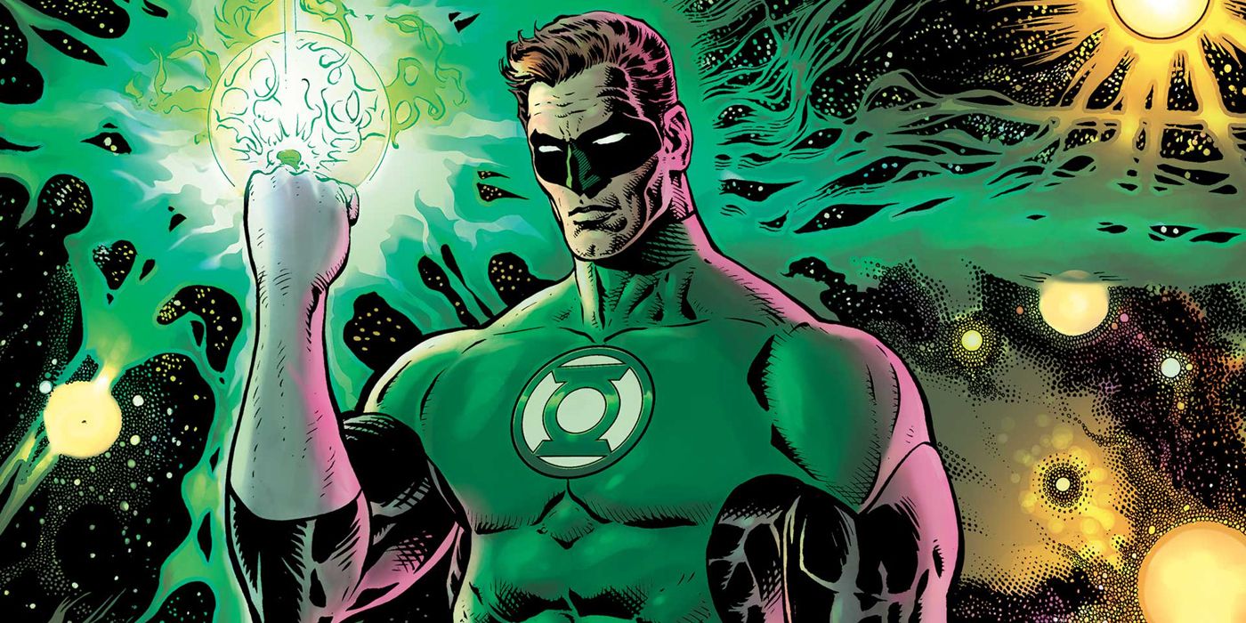 Green Lantern using his power ring.