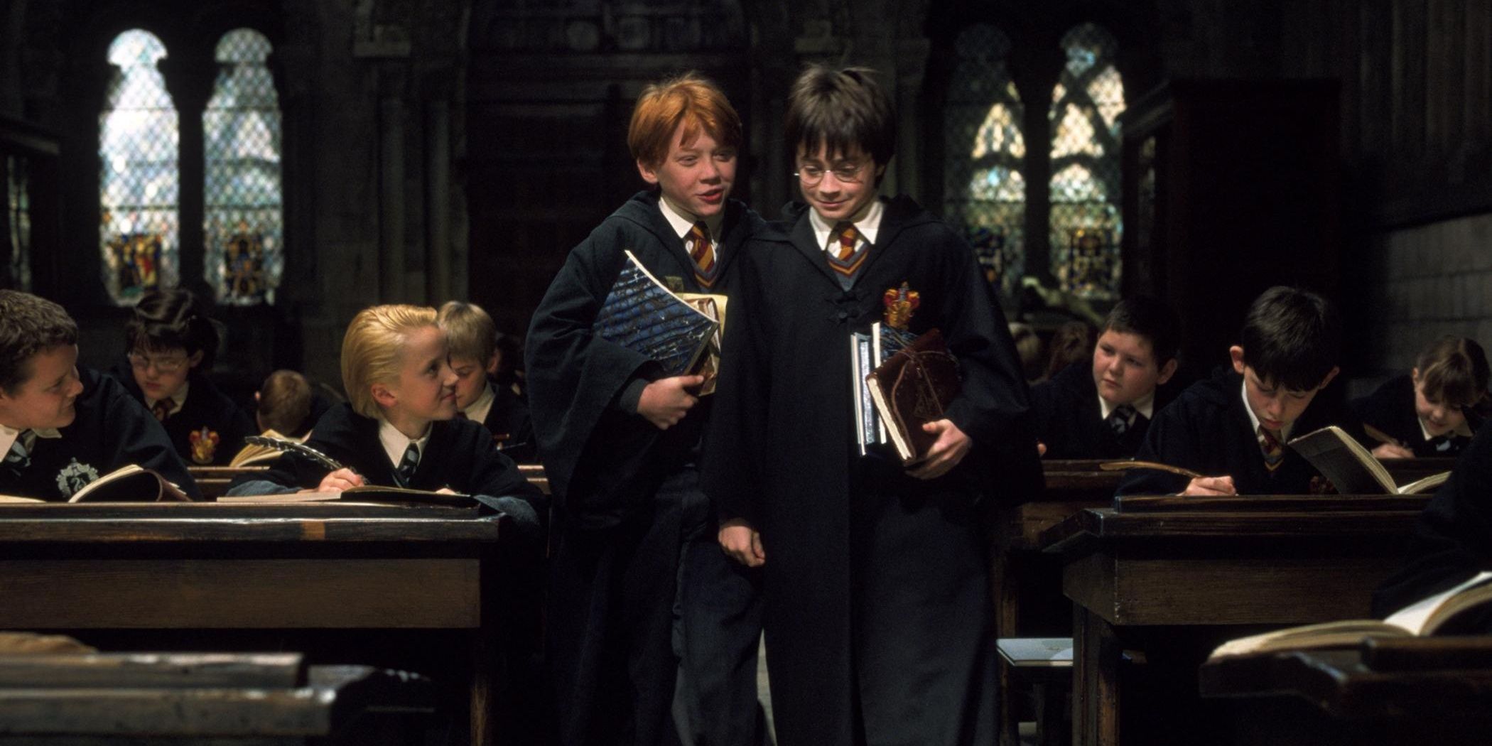 Harry and Ron in Hogwarts