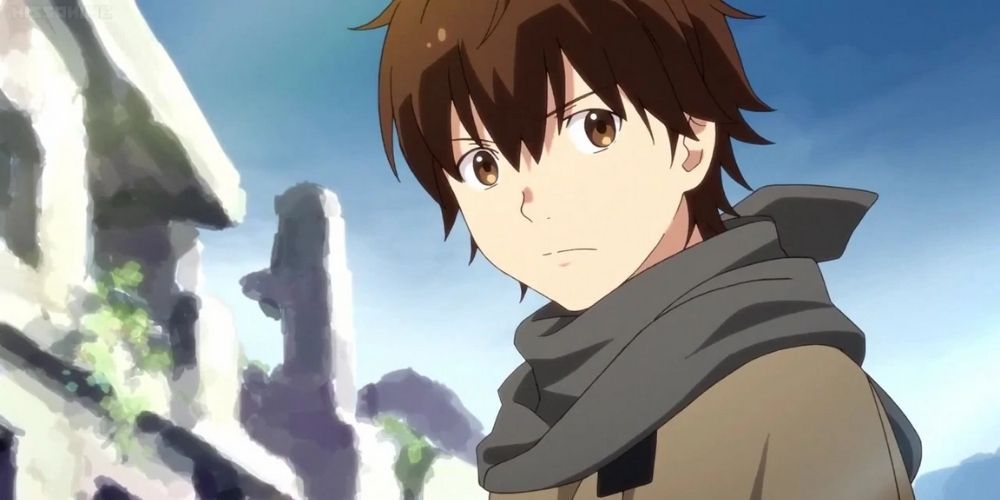 Haruhiro looking into the distance in Grimgar
