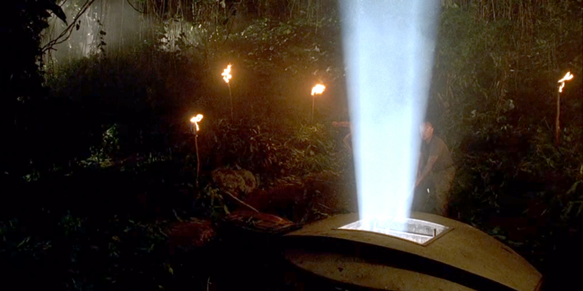The hatch lights up in Lost