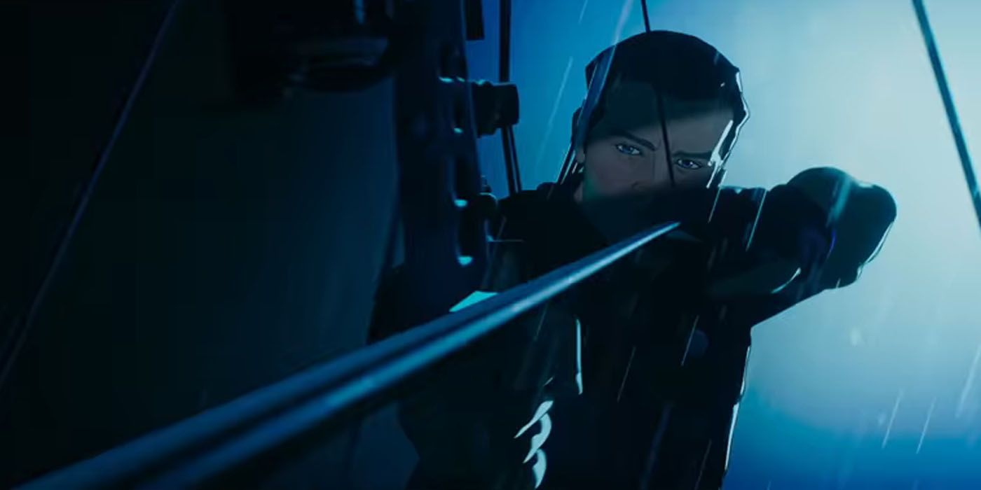 Hawkeye aims shot in What If.