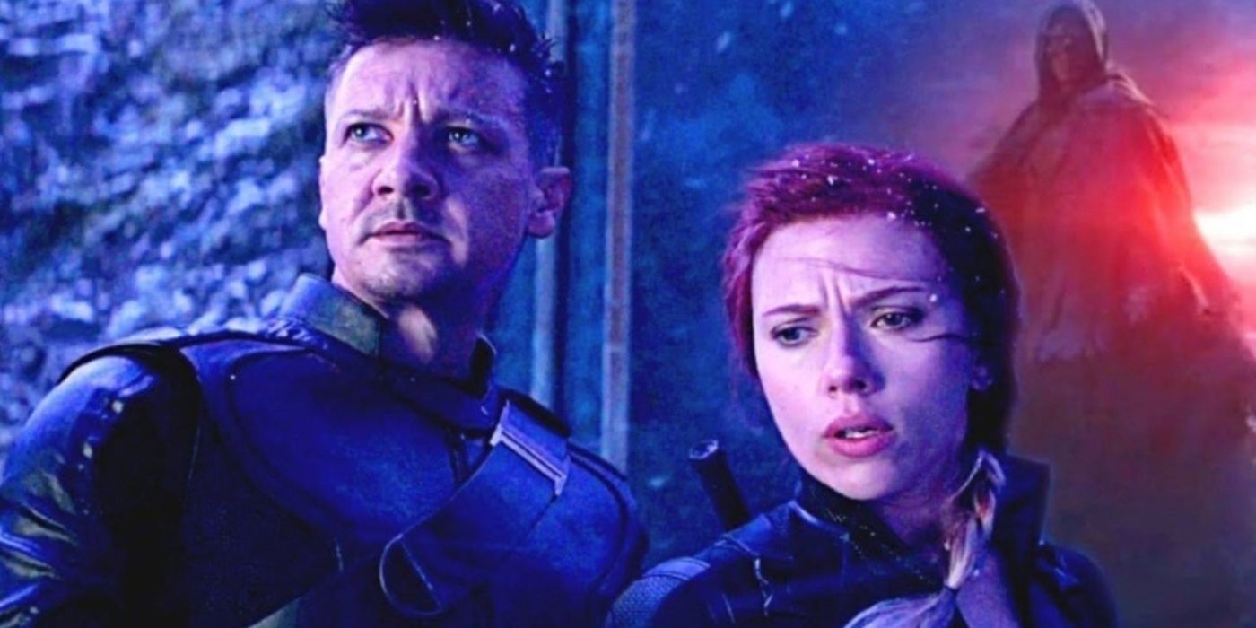 Hawkeye and Black Widow in Avengers Endgame.