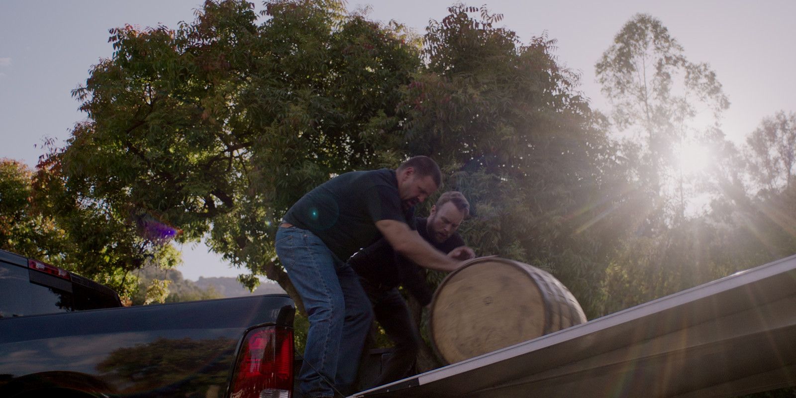 Heist The Bourbon King Pappygate Loading Bourbon Barrels Into a Truck