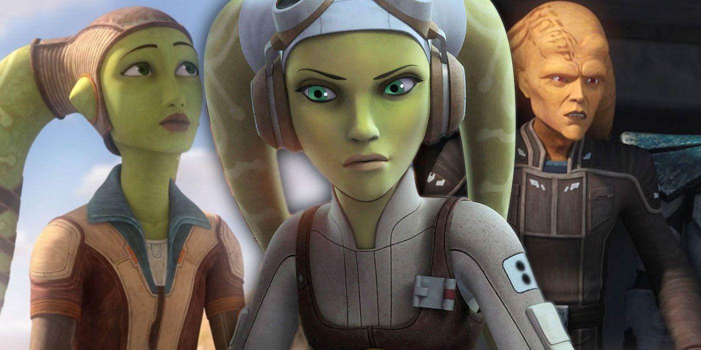 Hera and Cham Syndulla in Star Wars The Bad Batch and Rebels