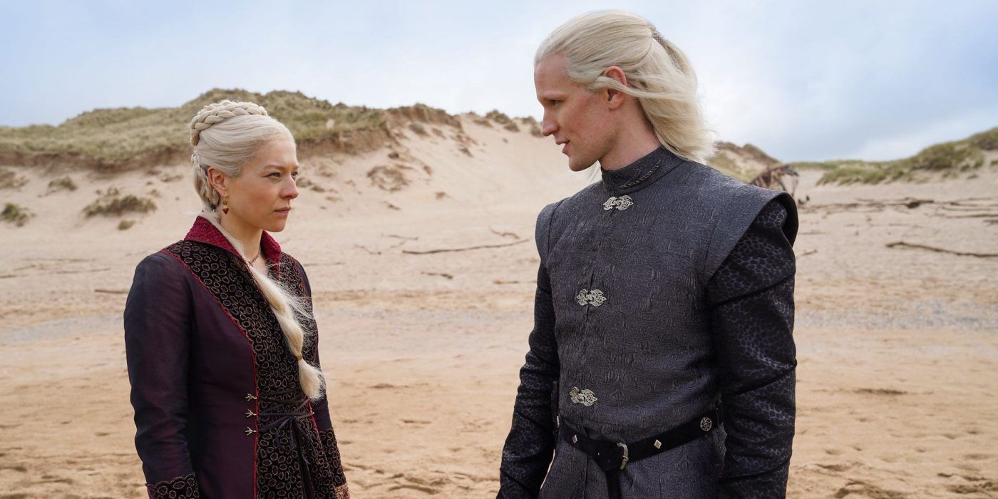 Rhaenyra and Damon Targaryen in House of the Dragon