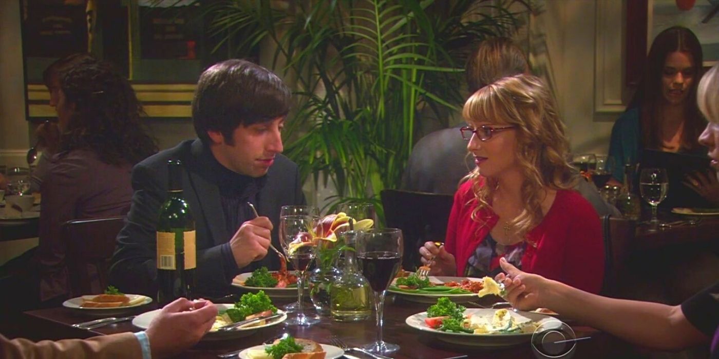 Howard and Bernadette on their first date on TBBT