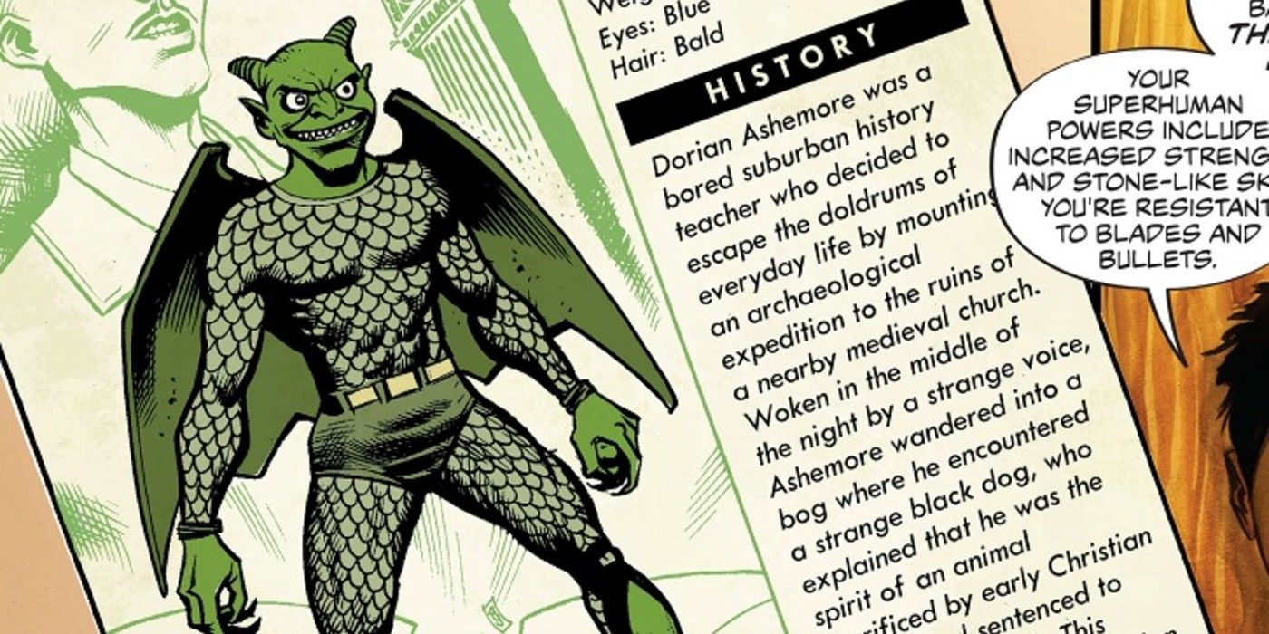 The gargoyle Hunky Punk fact sheet in DC Comics