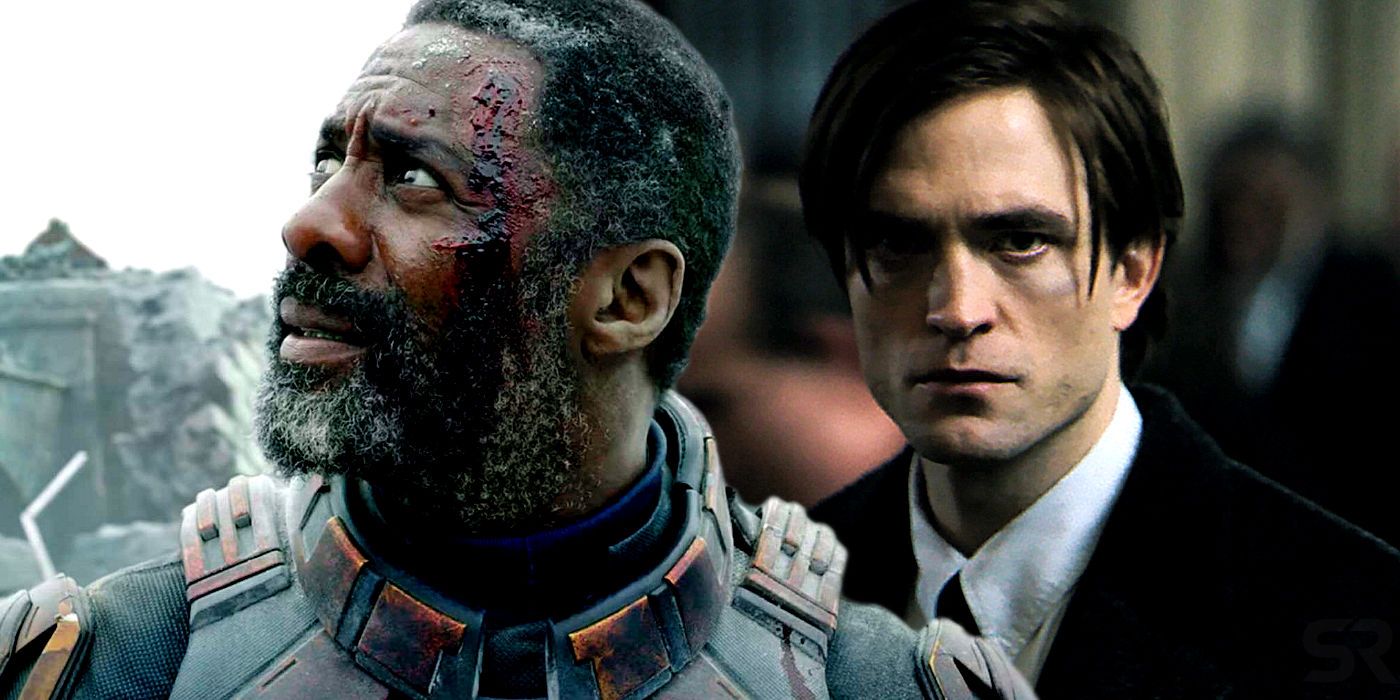 Idris Elba in The Suicide Squad and Robert Pattinson in The Batman