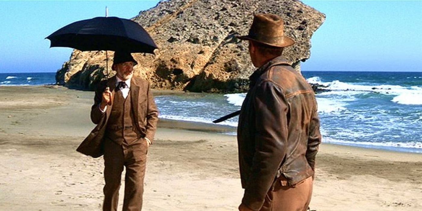 Henry and Indiana Jones at the beach in Indiana Jones and the Last Crusade