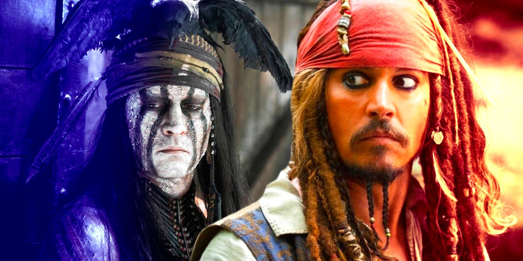 Johnny Depp Lone Ranger Pirates of the Caribbean
