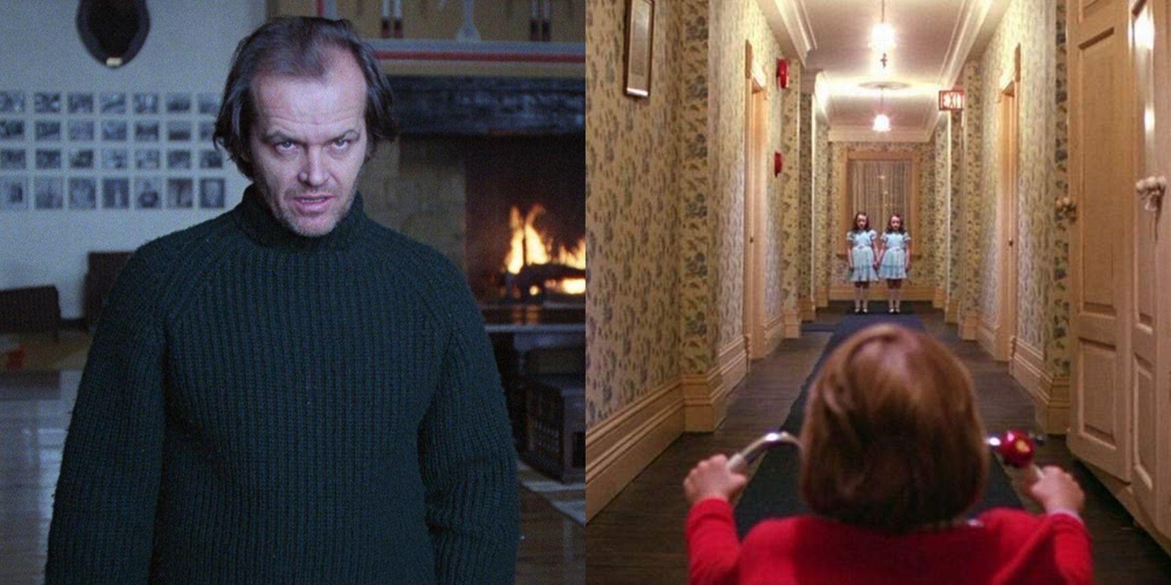 Jack, Danny, and the Grady twins in The Shining