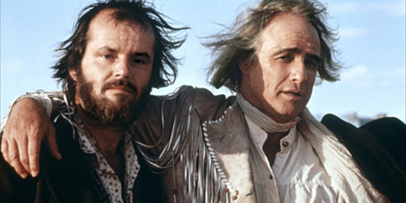 Jack Nicholson and Marlon Brando in The Missouri Breaks