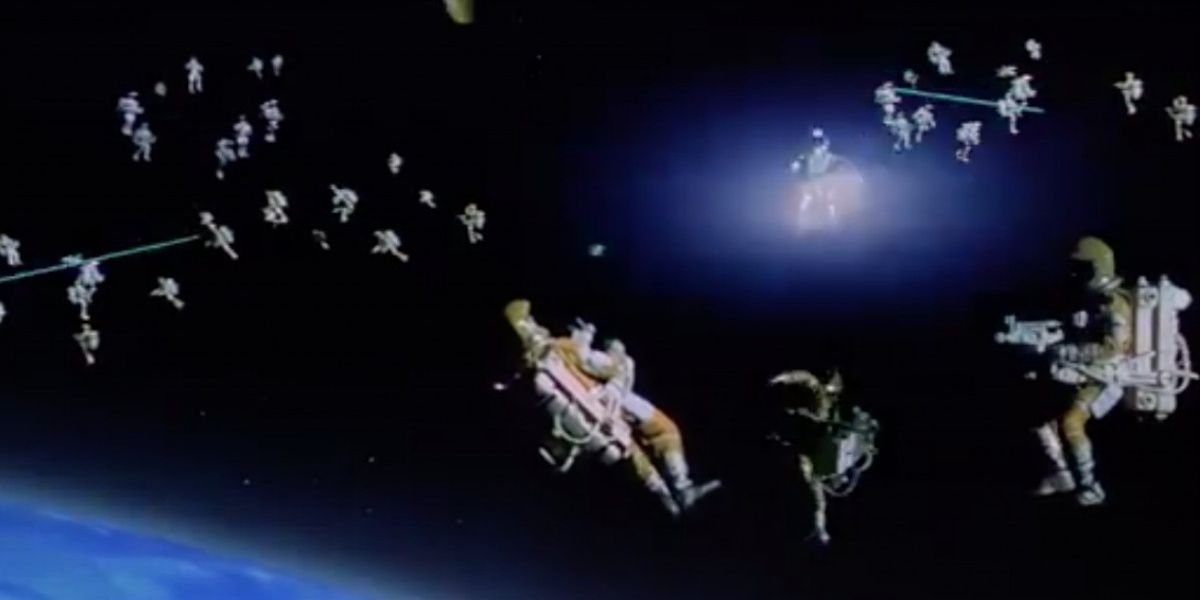 Space battle in Moonraker