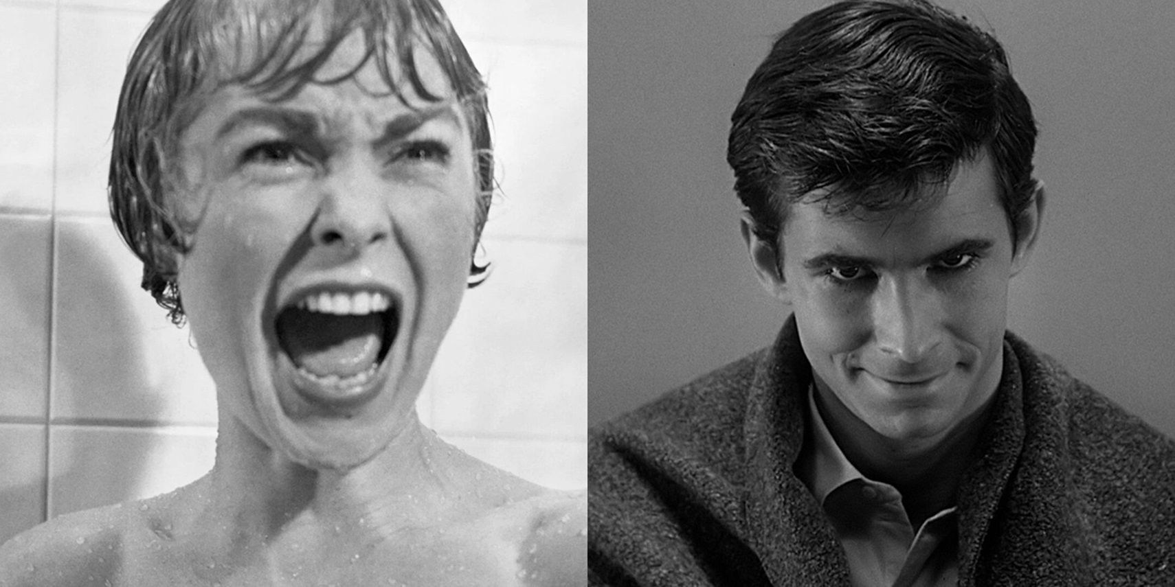 Janet Leigh and Anthony Perkins in Psycho