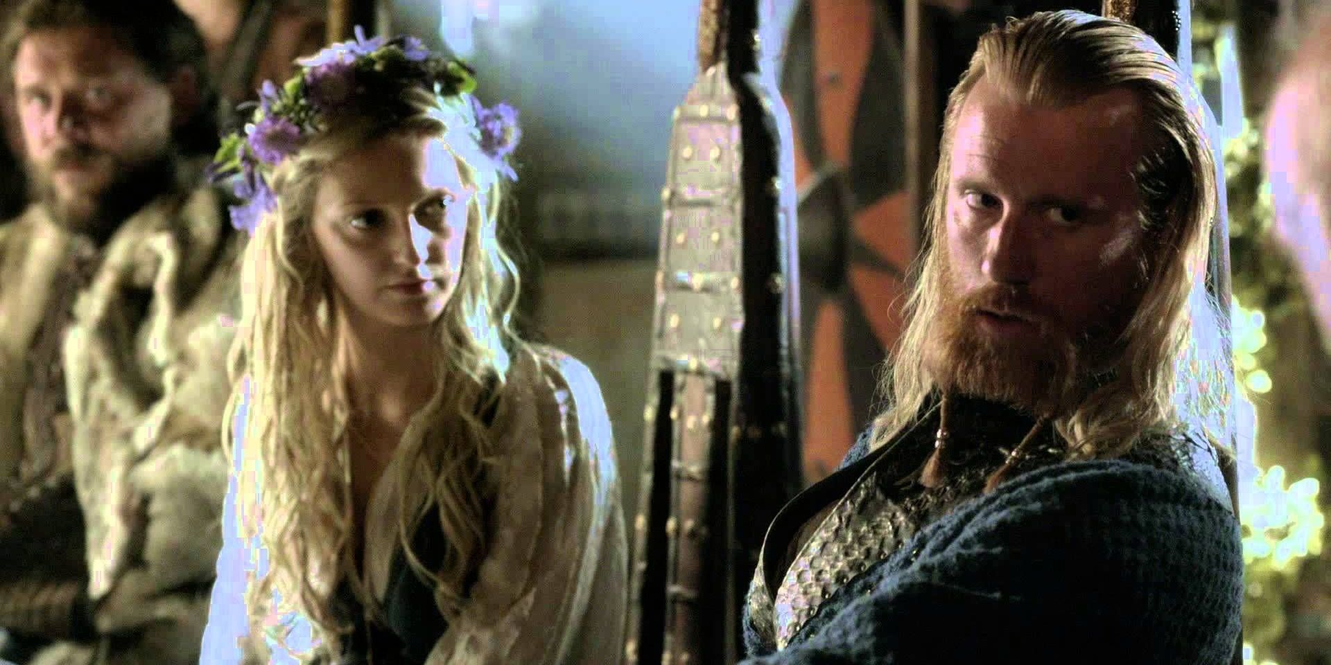 Torvi and Jalr Borg's wedding ceremony in Vikings