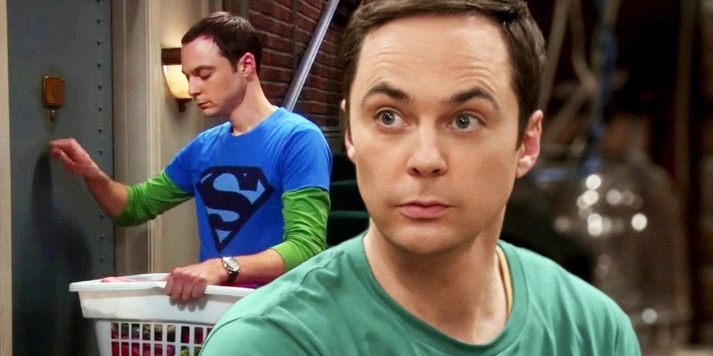 Jim Parsons as Sheldon in Big Bang Theory knocking