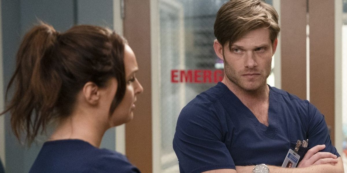 Jo comforts Link after Amelia rejected his proposal in Grey&rsquo;s Anatomy