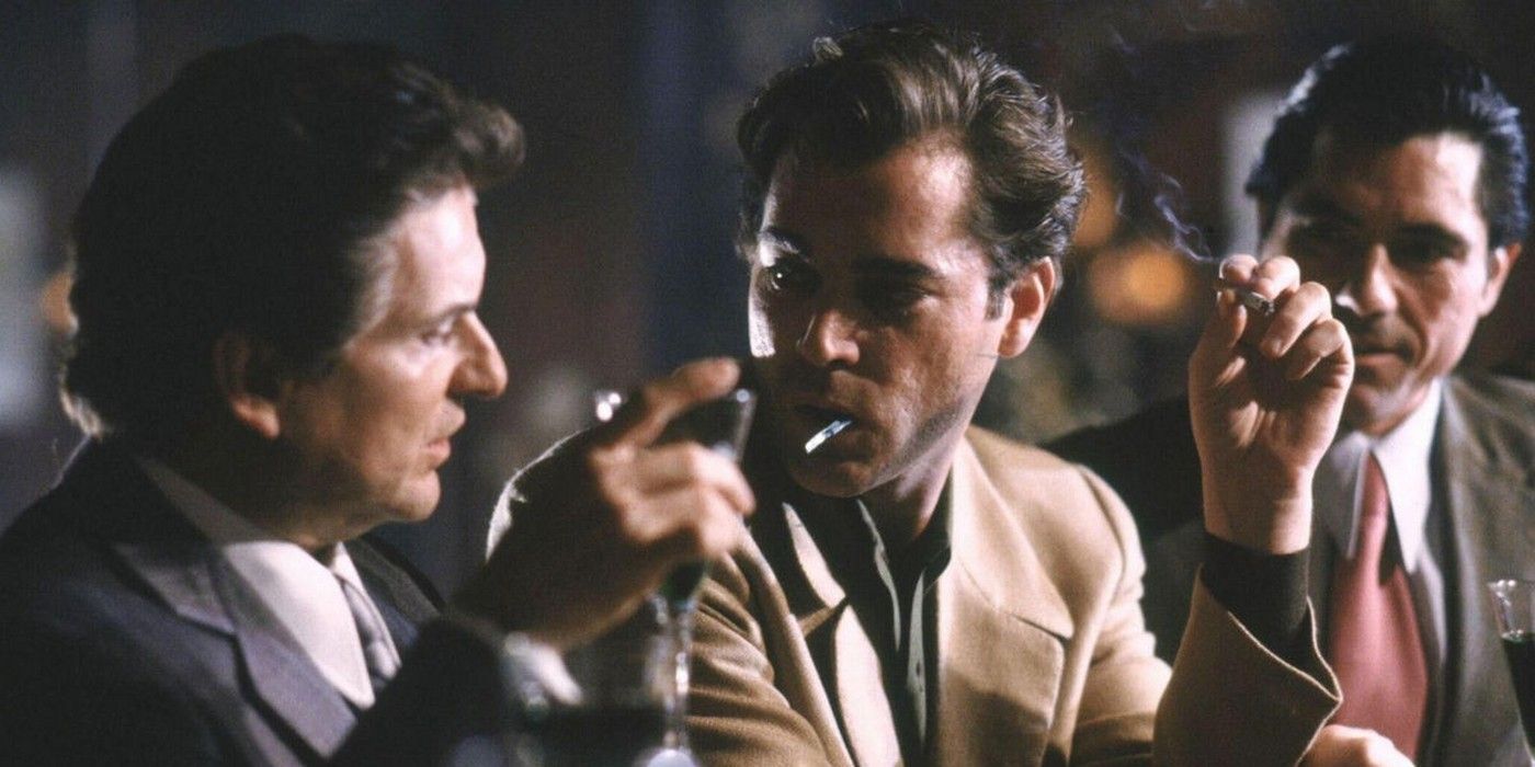 Tommy and Henry smoke at a bar in Goodfellas