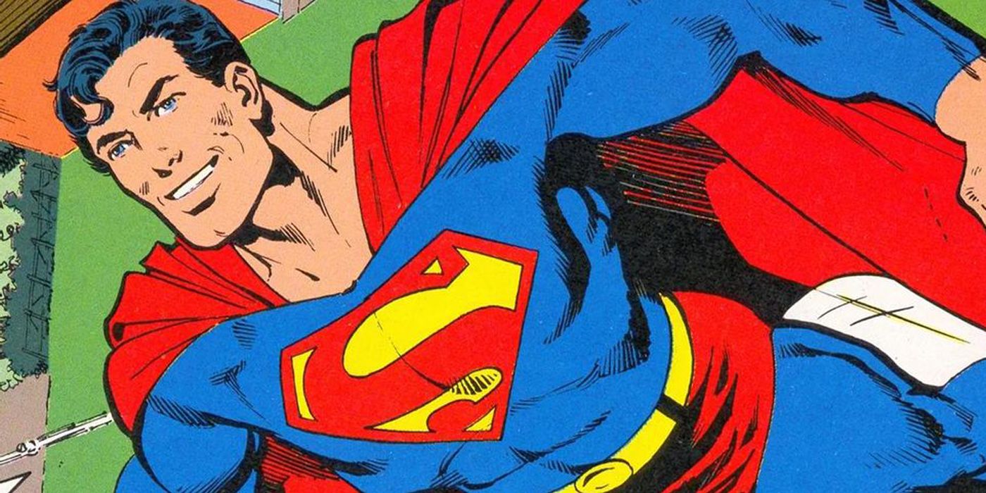 John Byrne's Superman flying in DC Comics.