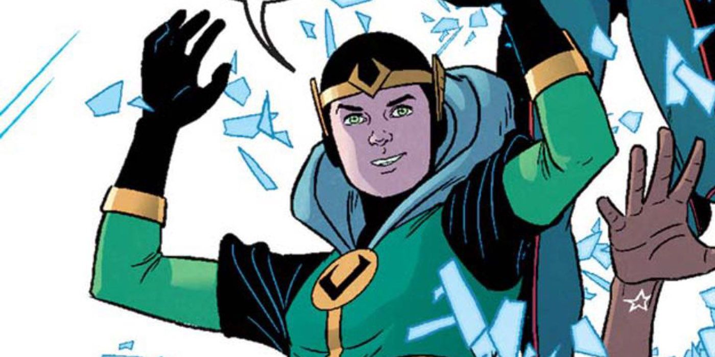 Kid Loki showing up for a fight in Young Avengers.