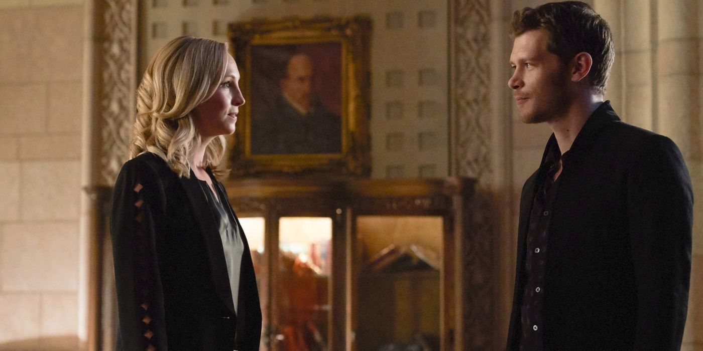 Klaus and Caroline reunite in The Originals.