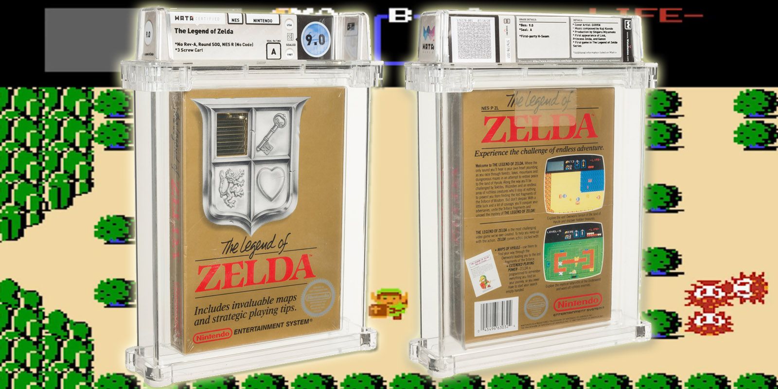 Legend of Zelda sealed NES cartridge sells at auction for $870,000