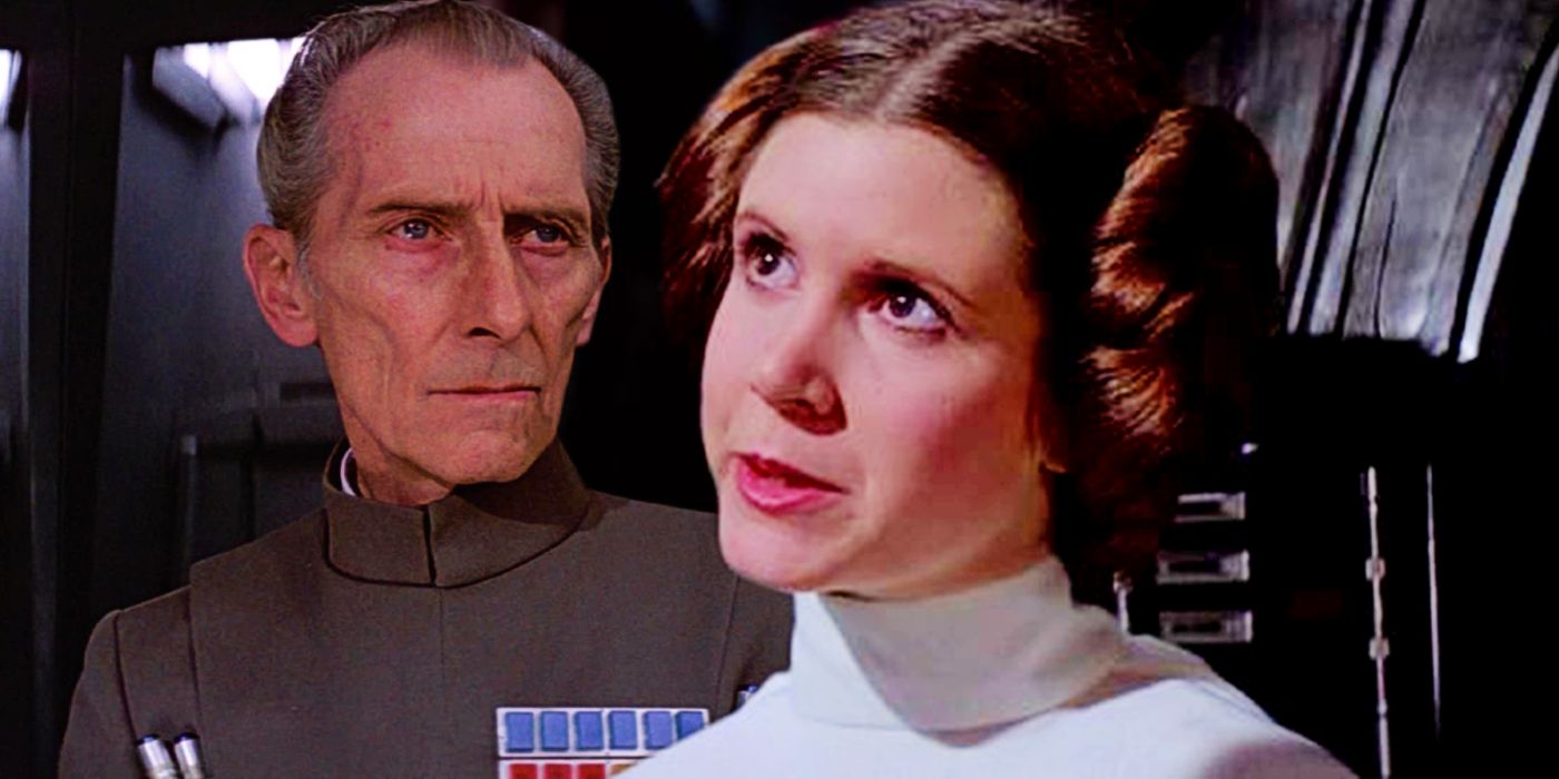 Leia and Tarkin in Star Wars