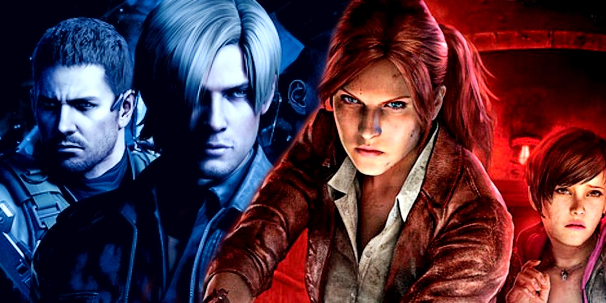 Leon Kennedy and Claire Redfield in Resident Evil 6 and Revelations 2