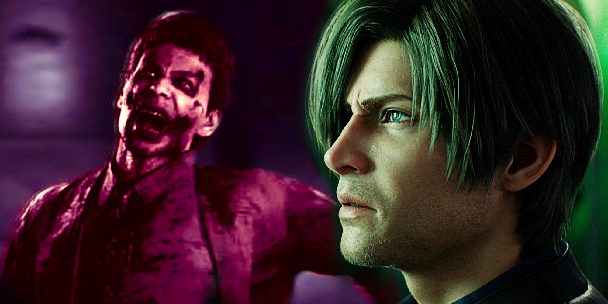 Leon Kennedy and Zombie in Resident Evil: Infinite Darkness