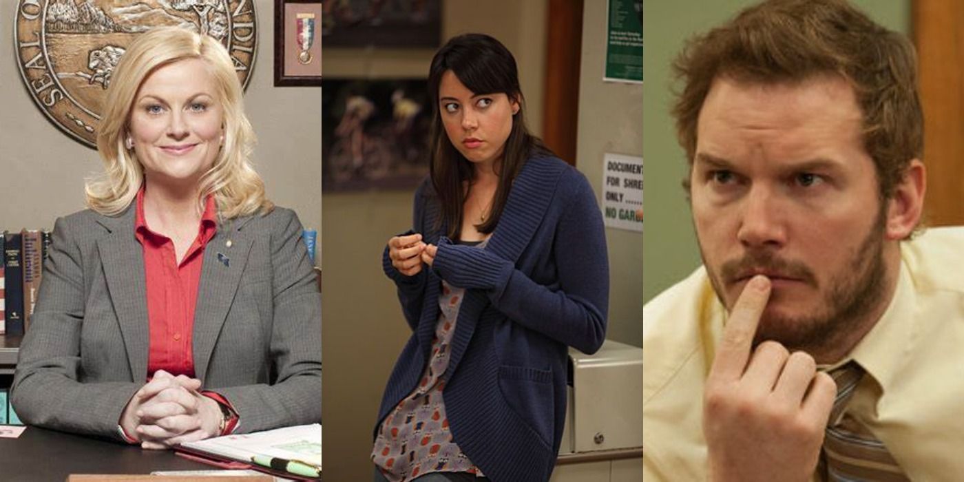 Leslie, April, and Andy from Parks and Recreation