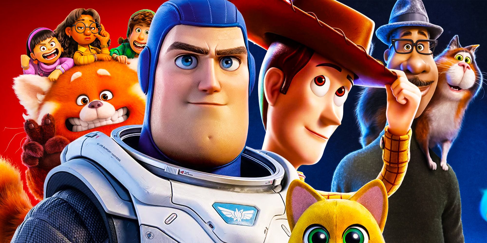 All Pixar movies ranked including Lightyear, Turning Red, Toy Story, and Soul