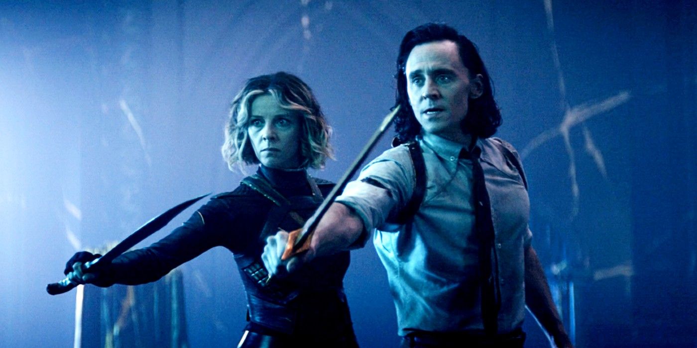 Loki Episode 6 Loki and Sylvie With Swords