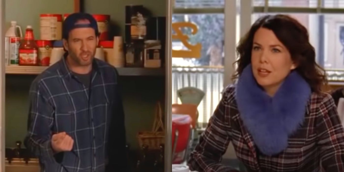 Lorelai and Luke talking about the oven on Gilmore Girls