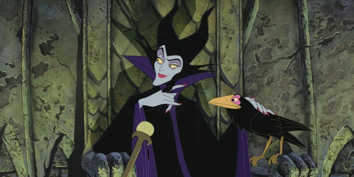 Maleficent and Diablo in Disney's Sleeping Beauty