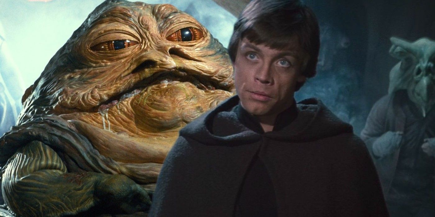 Mark Hamill as Luke Skywalker and Jabba in Star Wars Return of the Jedi