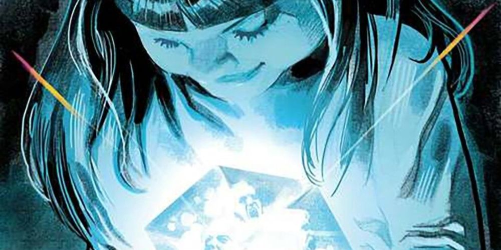 Marvel comic's Kobik holds the Cosmic Cube 