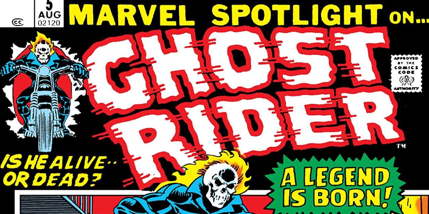 Cover to Marvel Spotlight #5 featuring the first appearance of Johnny Blaze as the Ghost Rider.