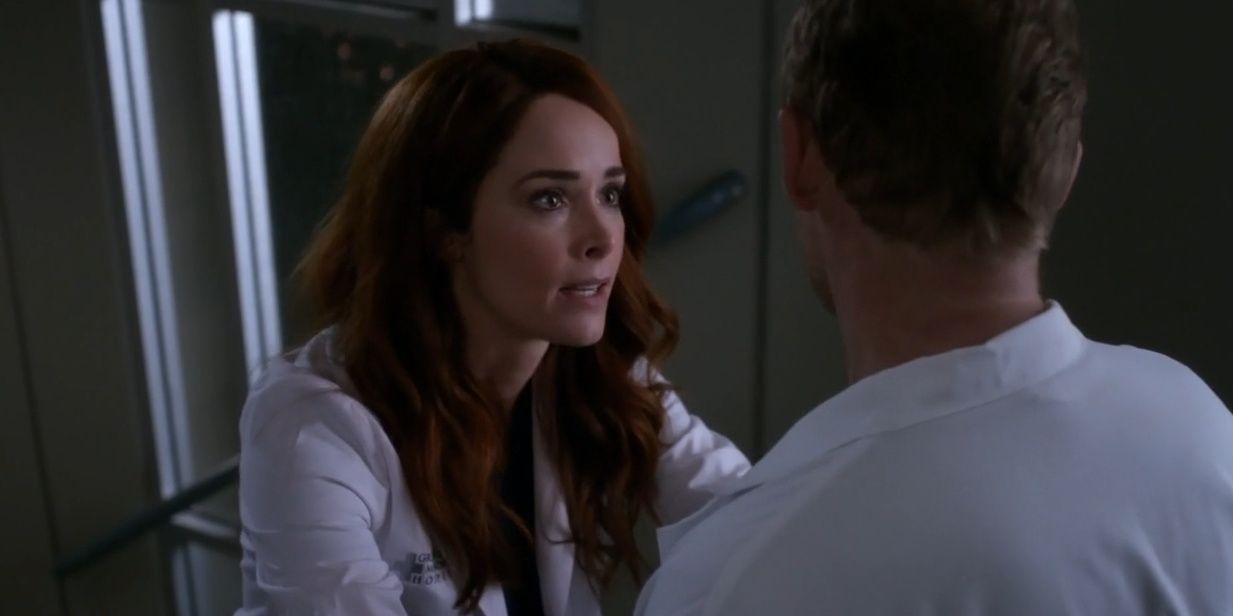 Megan Hunt talks to Owen Hunt in Grey&rsquo;s Anatomy