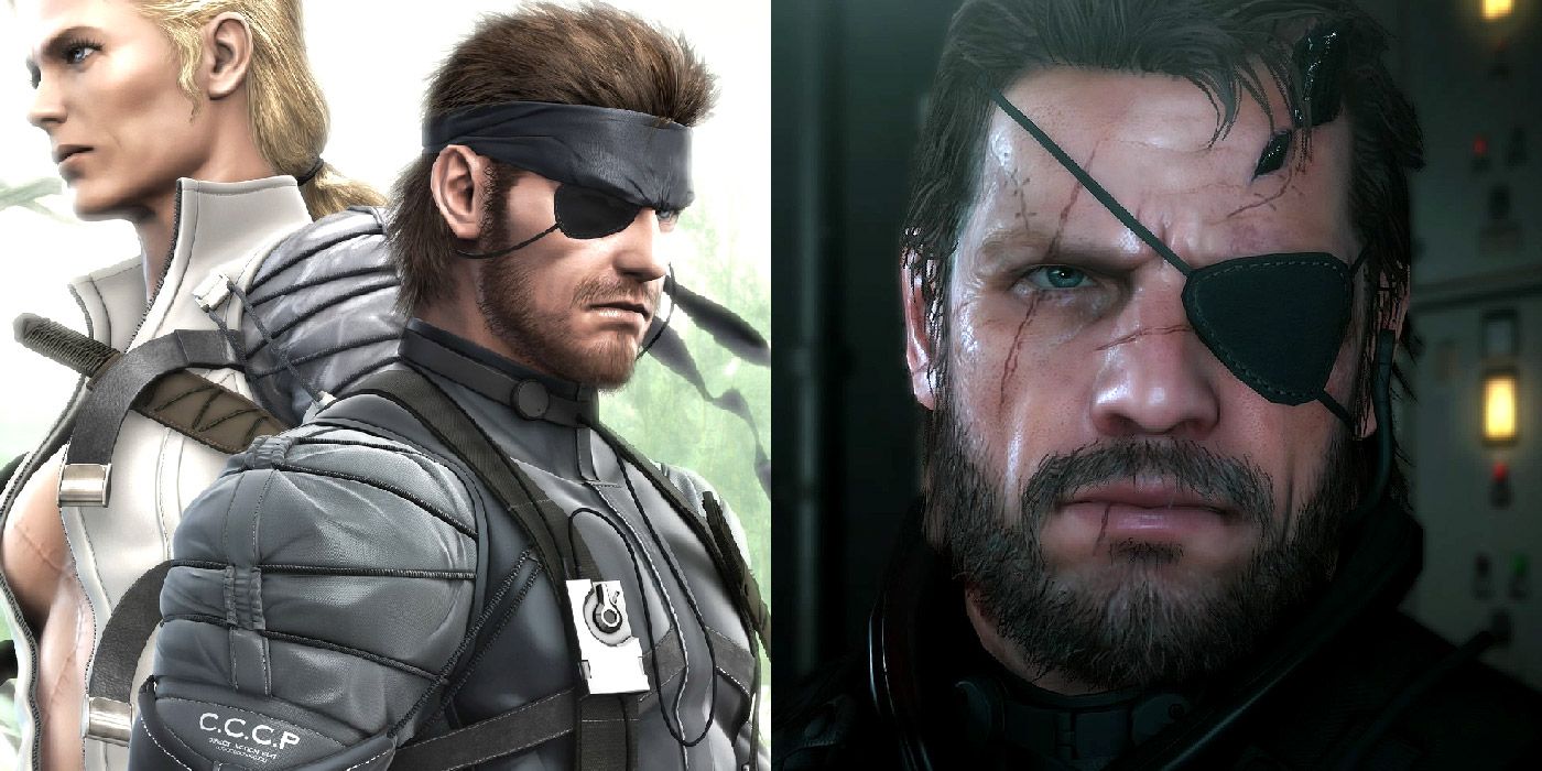 Split image of The Boss, Naked Snake and Venom Snake from Metal Gear Solid