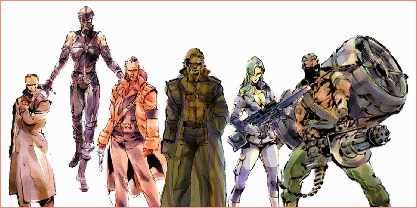 Concept art for members of Fox Hound from Metal Gear Solid