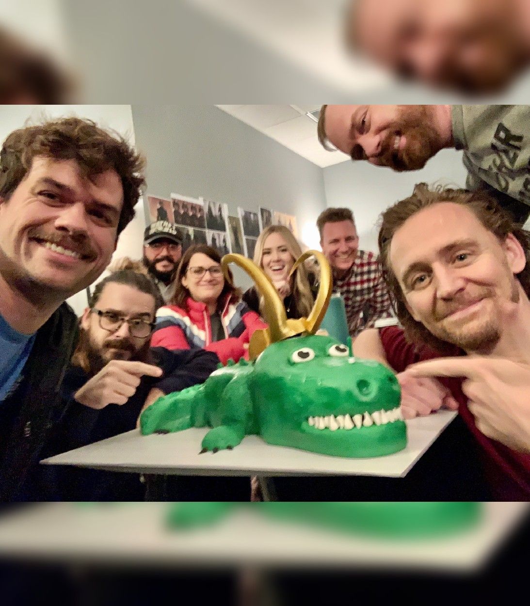 Michael Waldron, Alligator Loki Cake and Cast