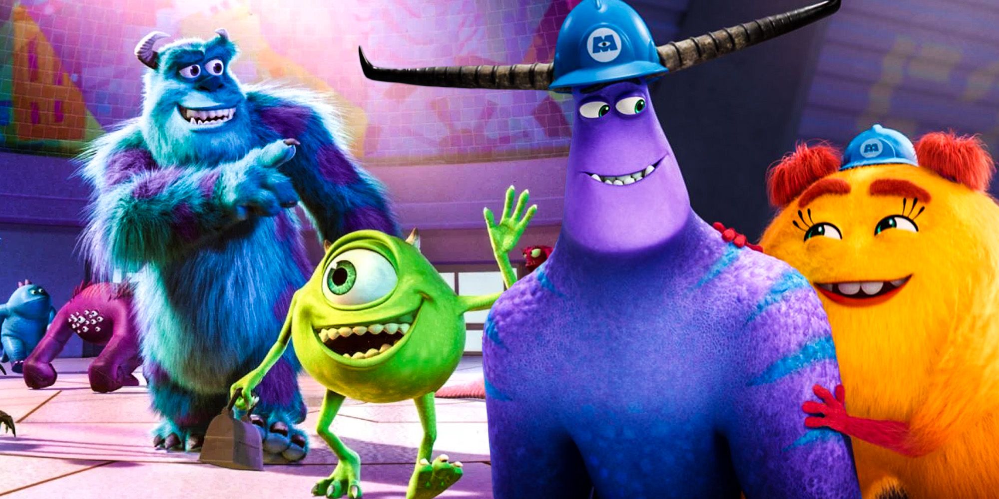 Mike and sully Monsters at work secondary characters