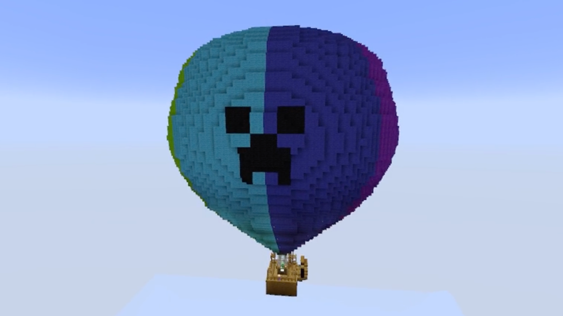 Minecraft Balloon Layout Minecraft Creeper Balloon Template Minecraft® 11