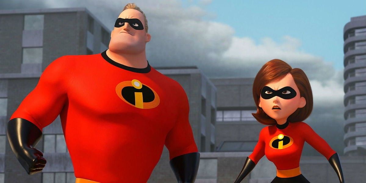 Mr. and Mrs. Incredible prepare for a fight in Incredibles 2