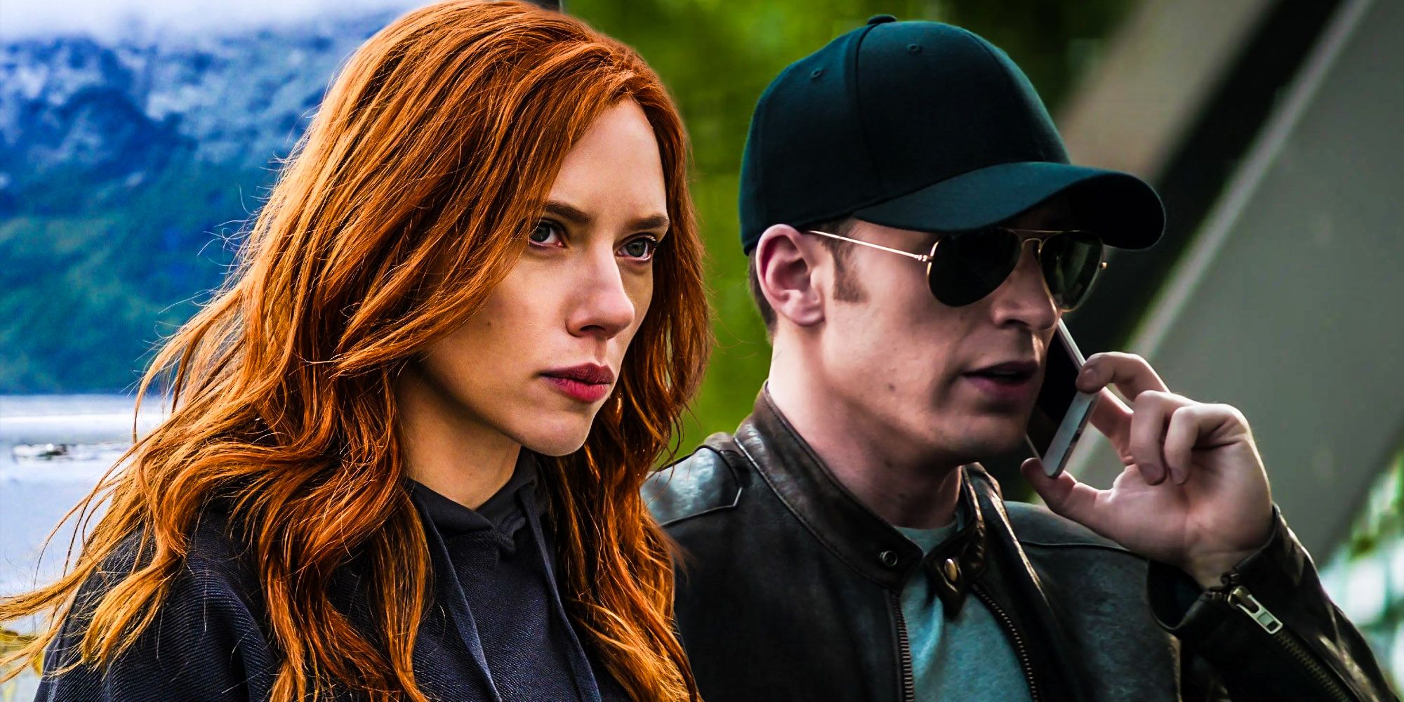 Natasha Romanoff Black widow Fixes An MCU Running Joke Hat Sun glasses Disguise Steve Rogers