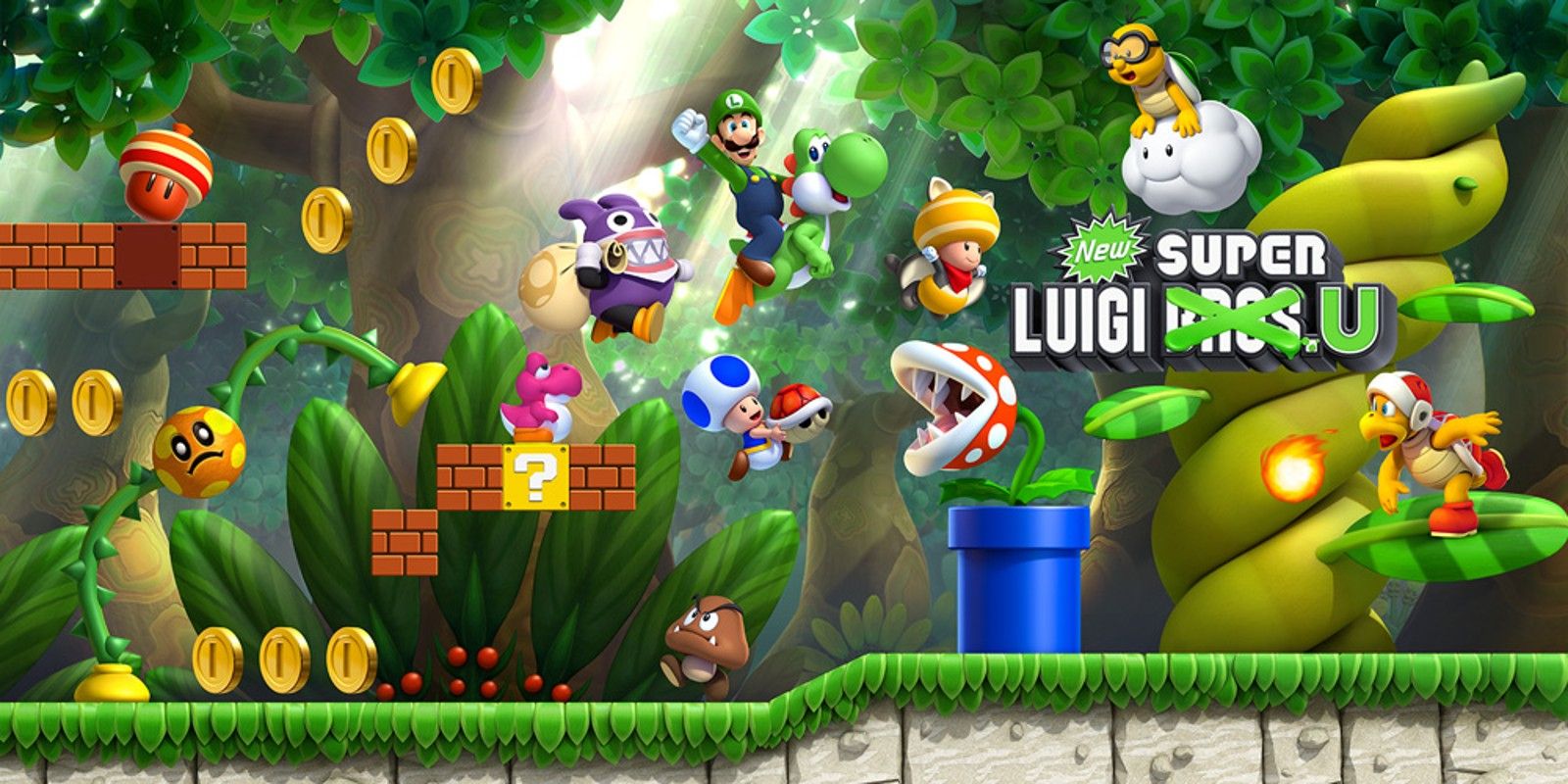 New Super Luigi U banner for the Wii U