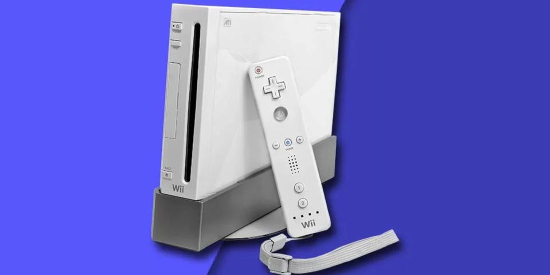 A promotional image of the Nintendo Wii.