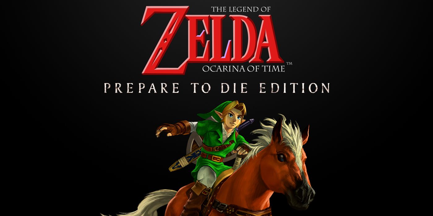 Ocarina of Time logo with Dark Souls' Prepare to Die Edition mashup