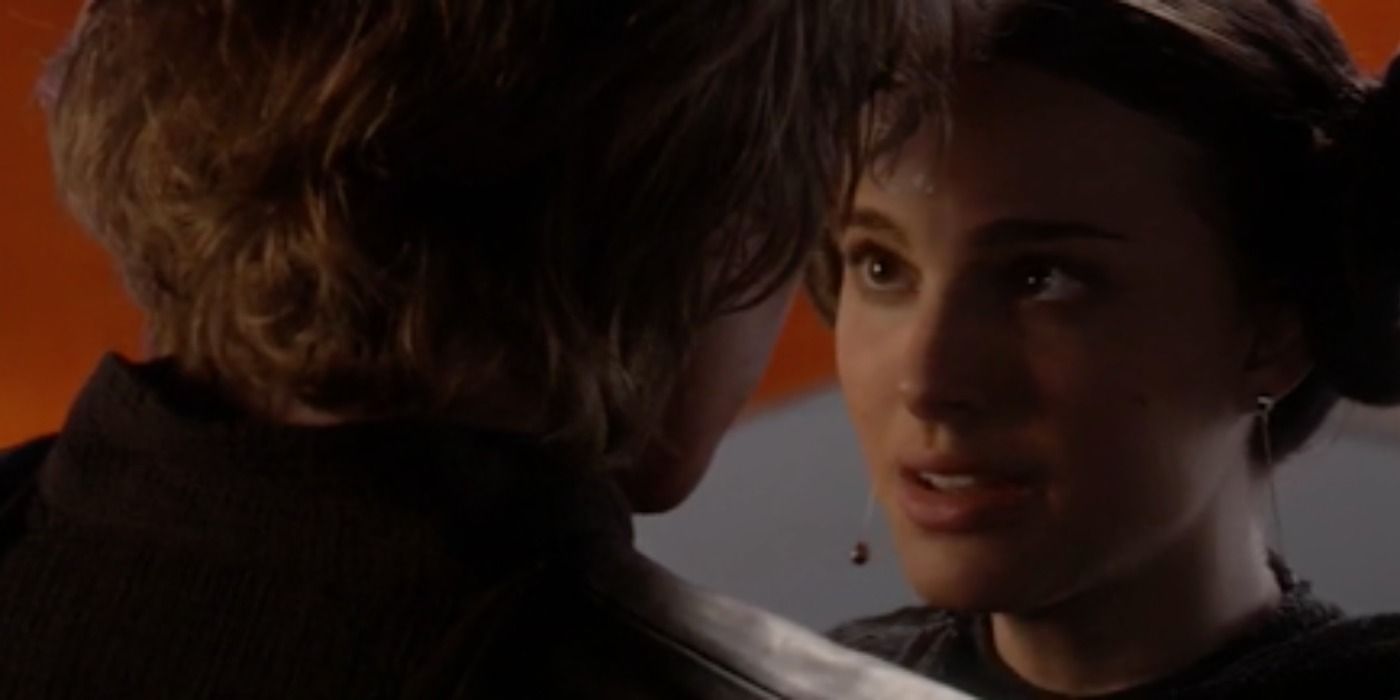 Padmé Amidala tells Anakin that she is pregnant, when he returns from rescuing the Chancellor in Revenge of the Sith